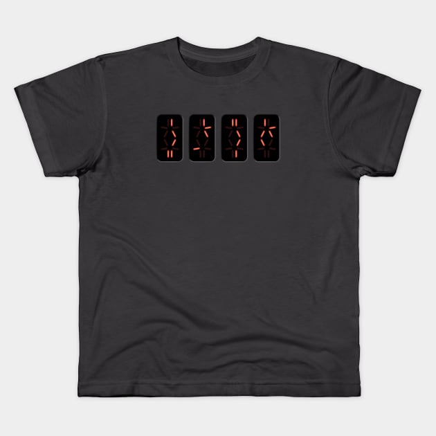 Predator Self-Destruct Countdown Timer Kids T-Shirt by GraphicGibbon